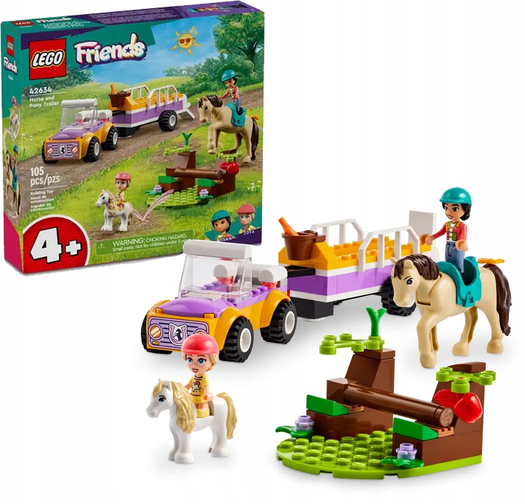 Lego Friends Přívěs pro koně a poníka 42634