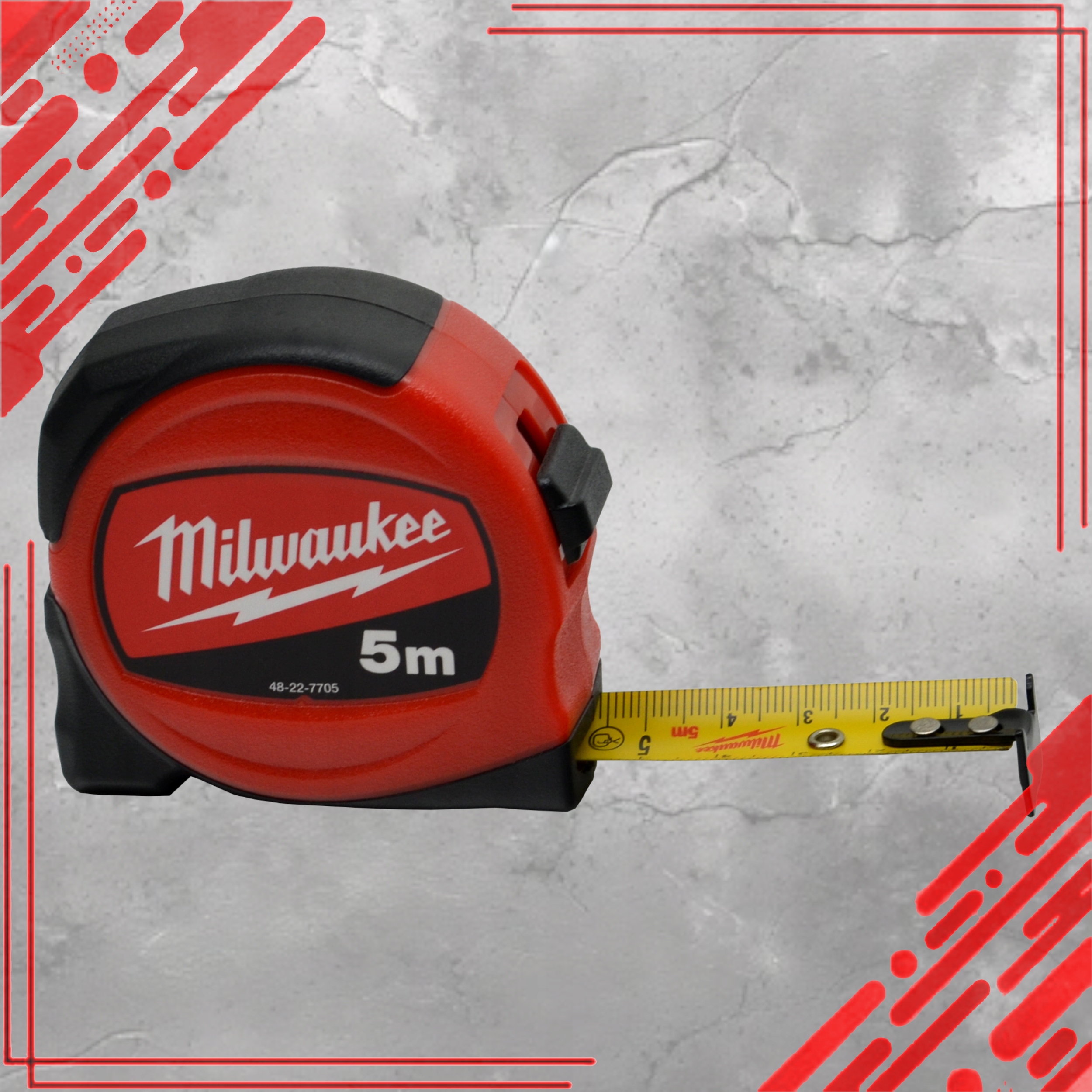 MIARA TAŚMA MIERNICZA ZWIJANA METRÓWKA METALOWA Z BLOKADĄ MIARKA 5M 19MM Długość 5 m