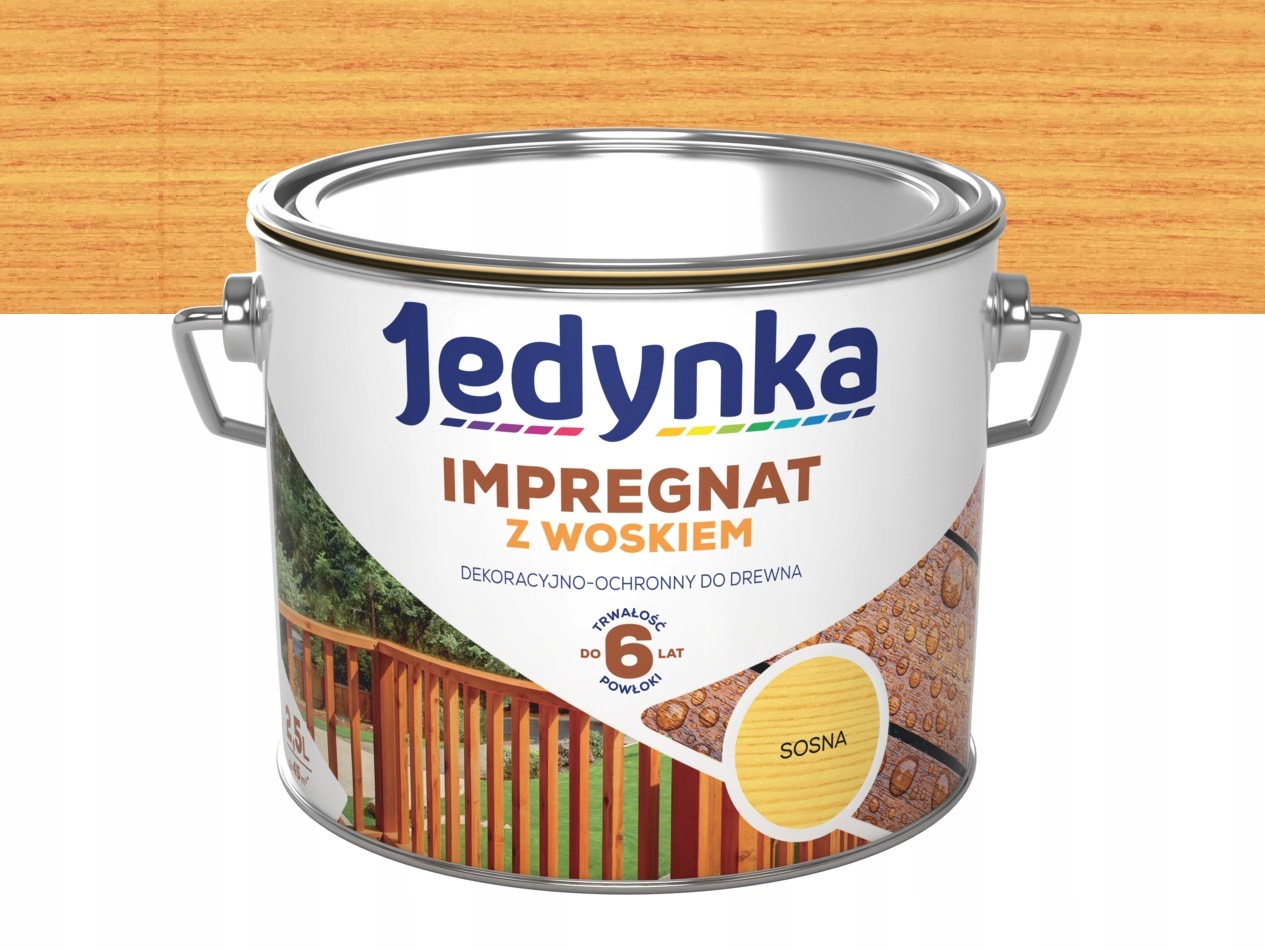 Jedynka Dekorativní a ochranný impregnát na dřevo, mat borovice 2,5 L