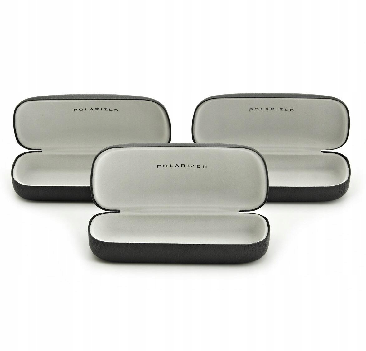 

3x Twarde czarne Etui Futerał na okulary Estillo