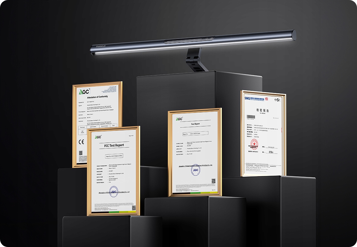 BASEUS I-WOK3 LAMPKA LED DO KOMPUTERA MONITORA REGULOWANA NOCNA MAGNETYCZNA Liczba punktów światła 3