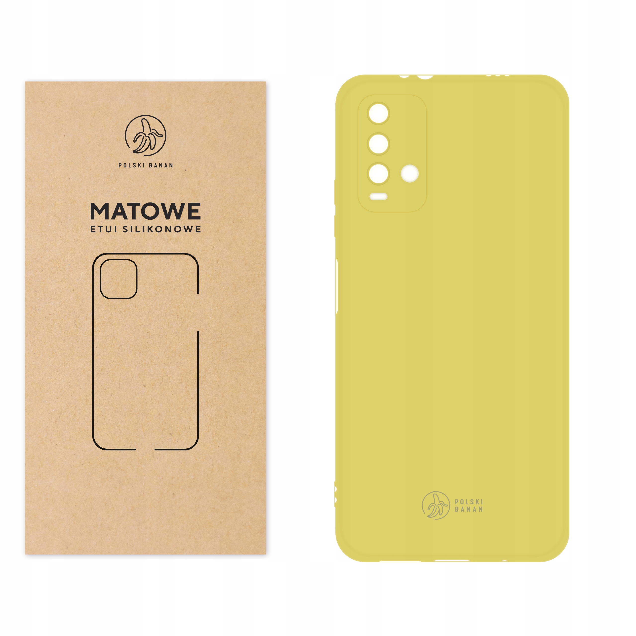 

Etui Matowe do Xiaomi Redmi 9T żółte