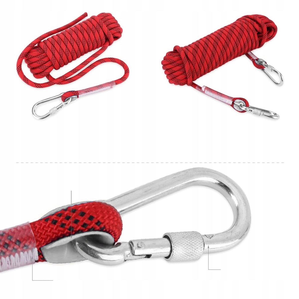 30M LINA DO WSPINACZKI ZEWNĘTRZNEJ 12MM LINA DO UCIECZKI Informacje o bezpieczeństwie CE