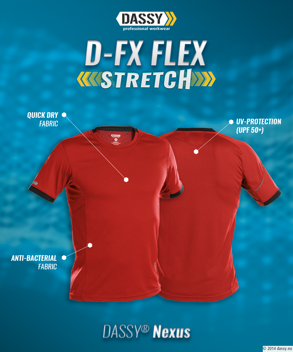 Koszulka Dassy Nexus Czerwony XS Marka Dassy