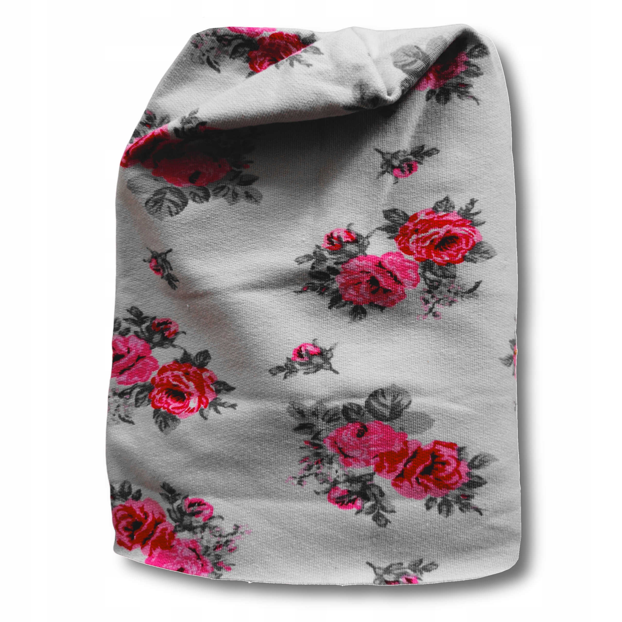 

Czapka Wiosna Jesień Róże Na Szarym Mrofi 62/68