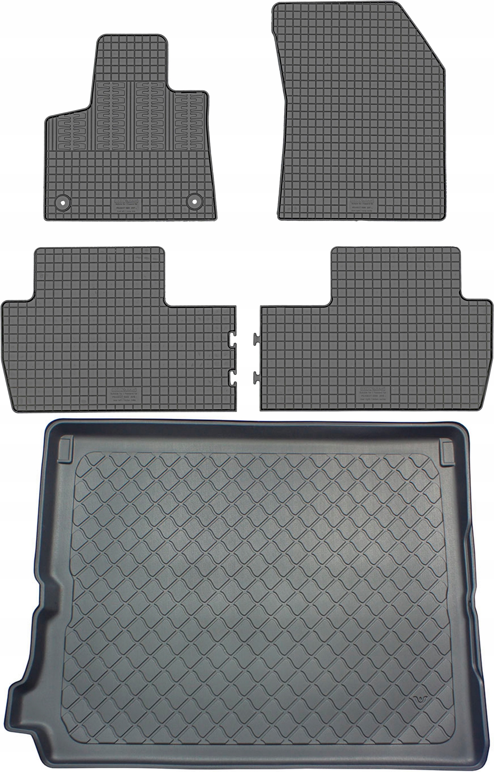 

Peugeot 5008 II Van 7os 2017- Dywaniki z matą