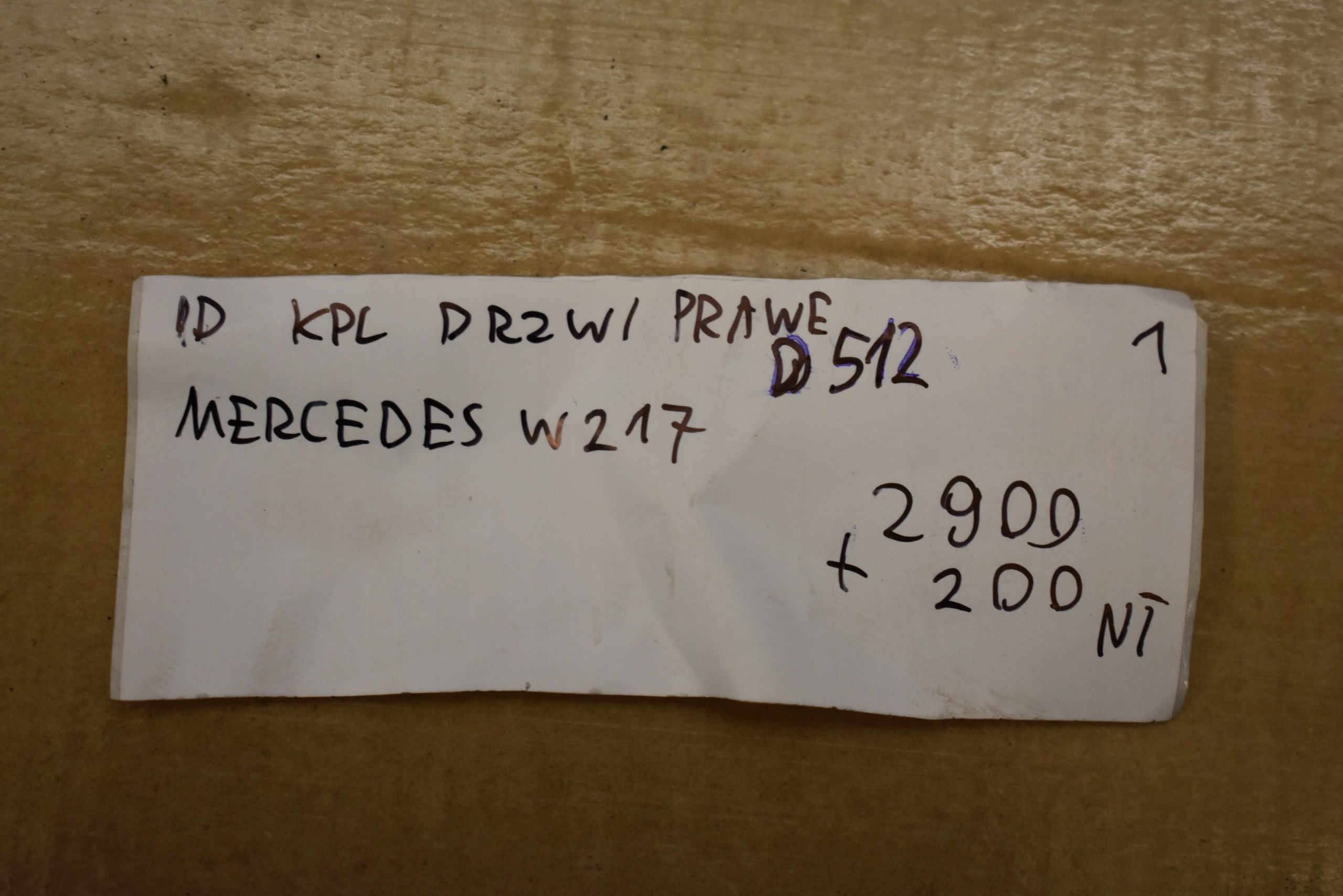 IDEALNE KPL Tür rechts MERCEDES W217 1