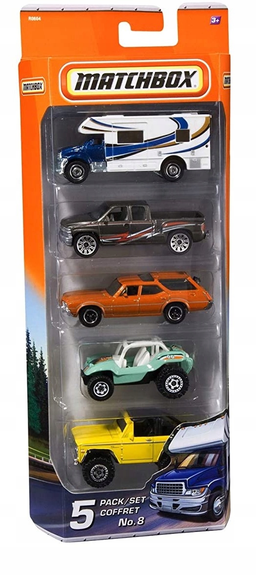 

Matchbox Pięciopak Zestaw 5 Pojazdów C1817