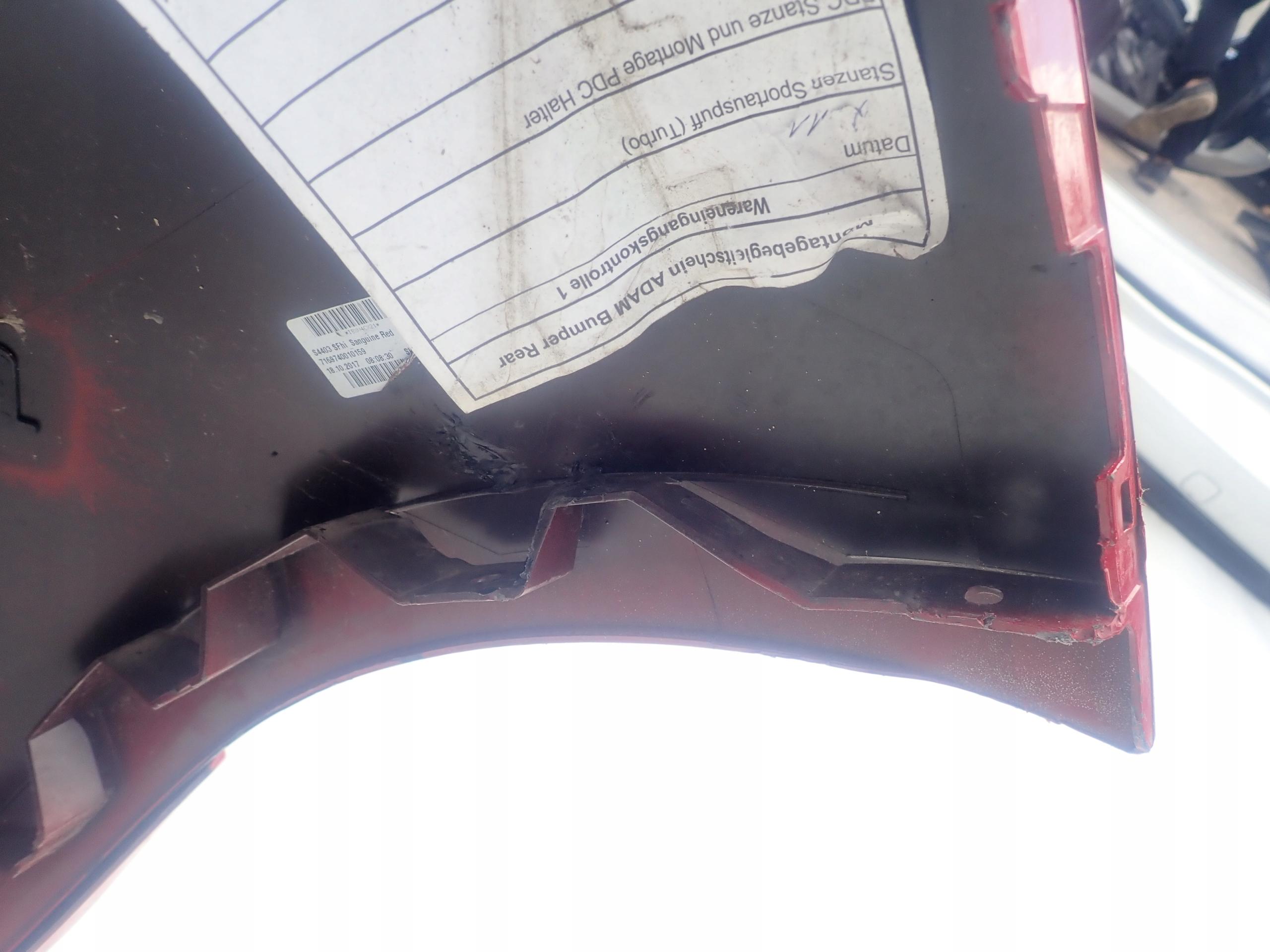 OPEL ADAM S bumper rear part rear 6PDC