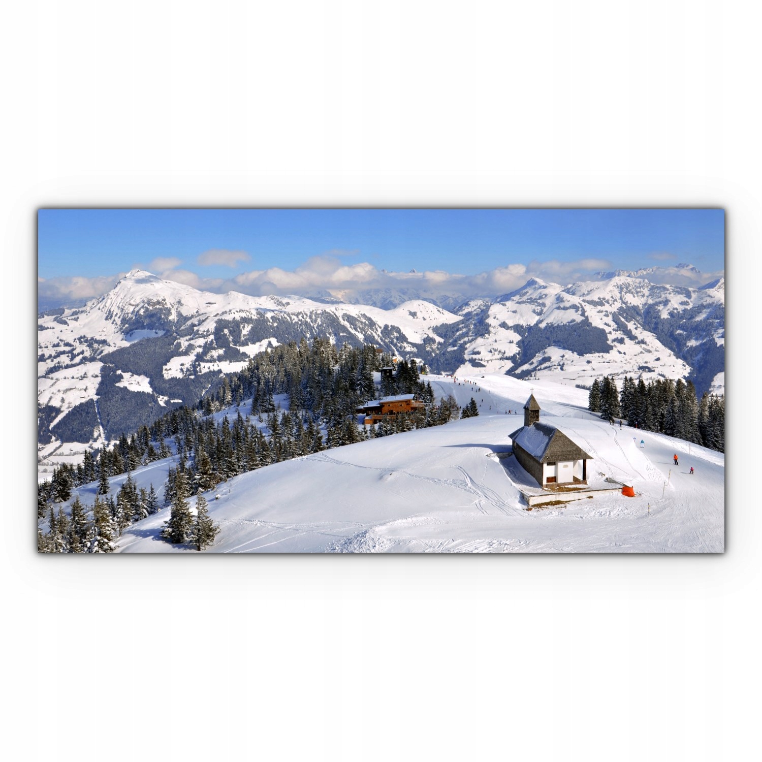 

Canvas na ramie ścienny 100x50 Kościół Zima Góry