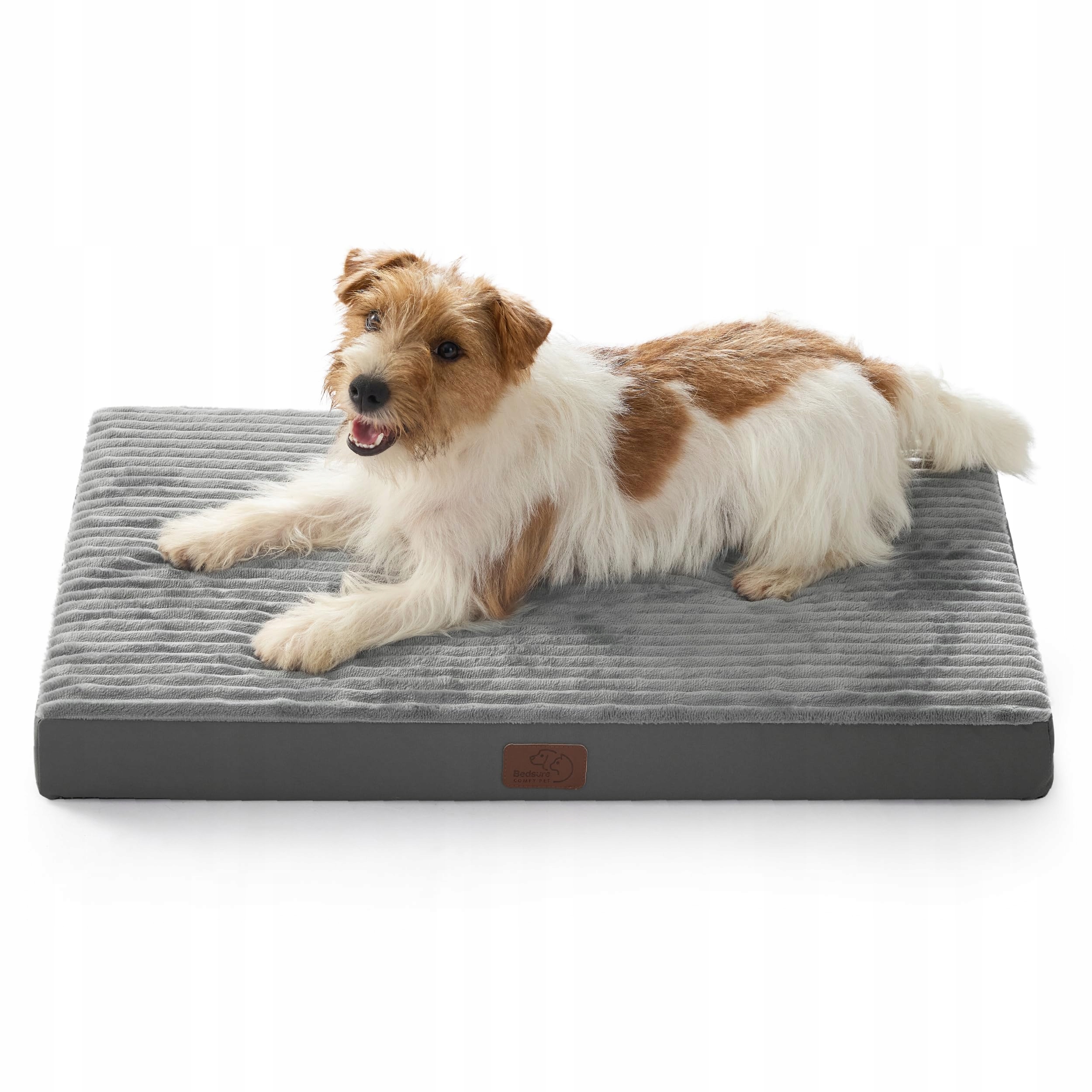 Bedsure Pelíšek pro malé psy 74x46x7 cm Šedé s odnímatelným potahem
