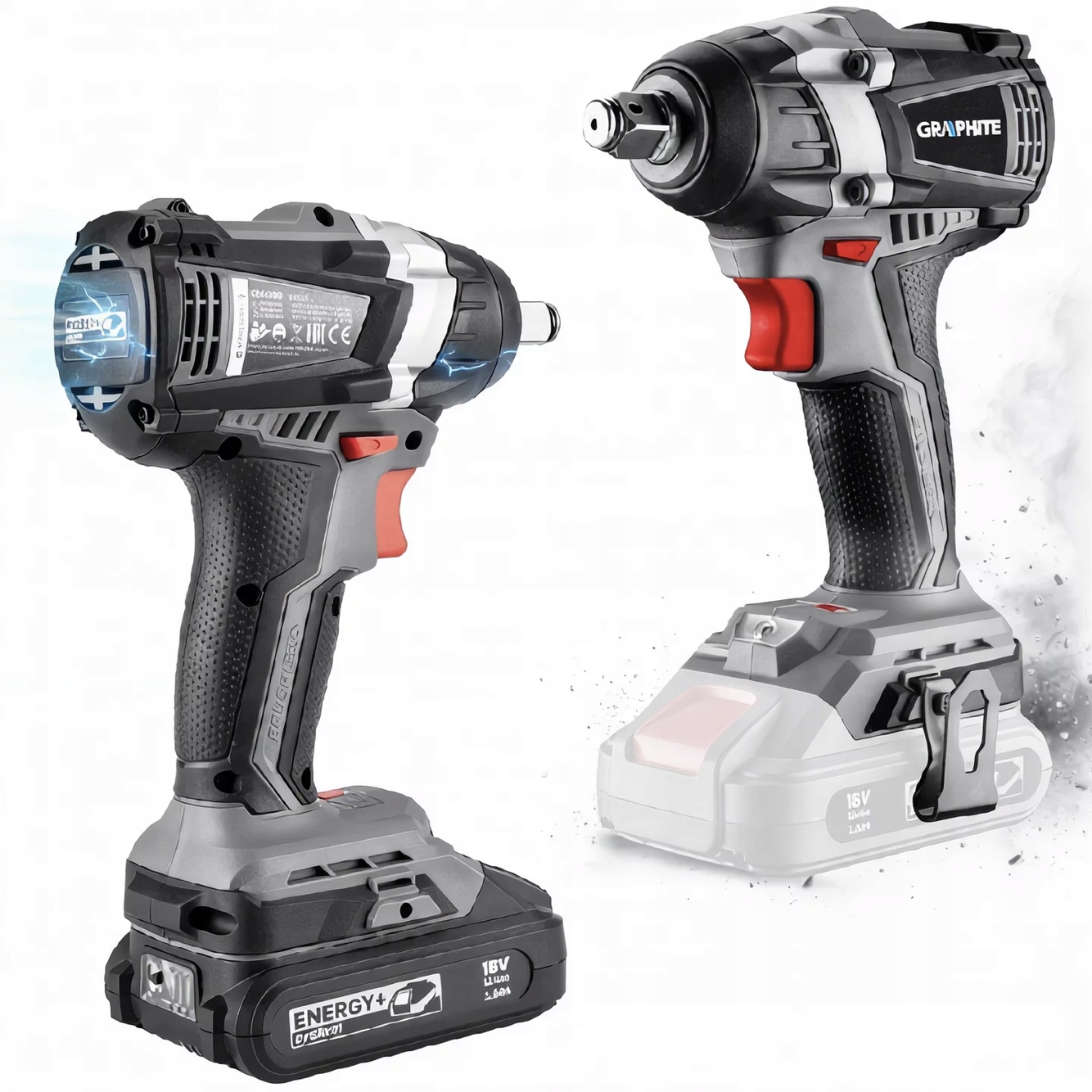 Bezkartáčový rázový utahovák Energy 18V Solo 58G028