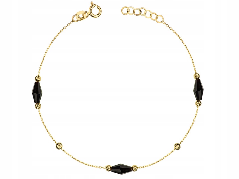 

Złota Bransoletka pr 585 Celebrytka Regulowana