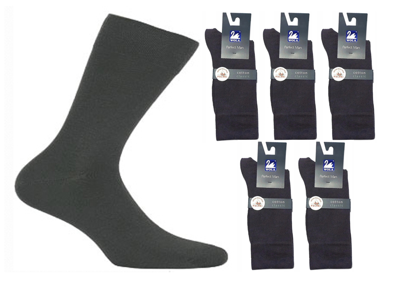 

5x Wola Skarpety Męskie Grafit Perfect Man 42-44