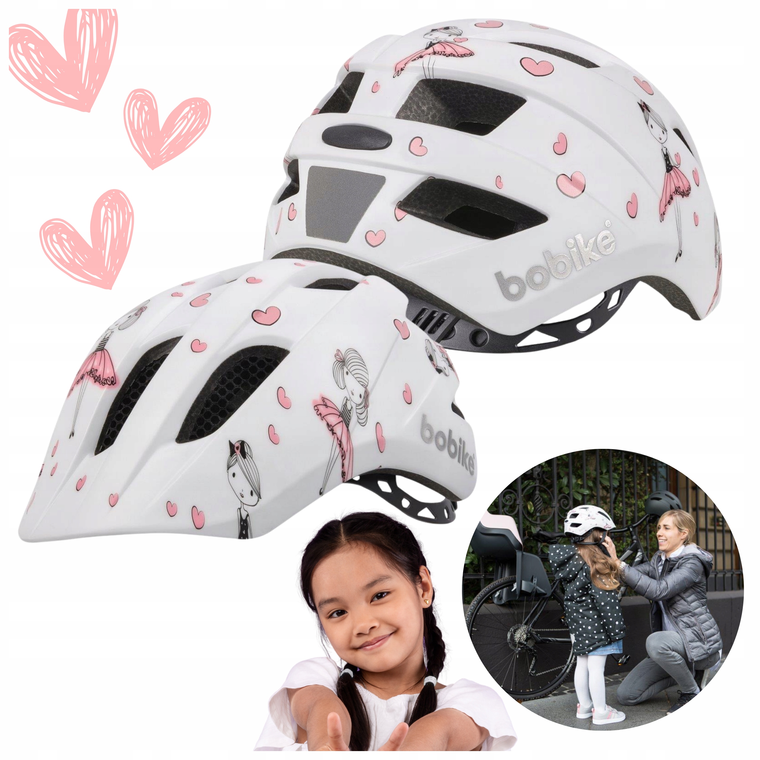 Bobike Kids Plus cyklistická přilba na kolo, dětská přilba Bear, velikost Xs