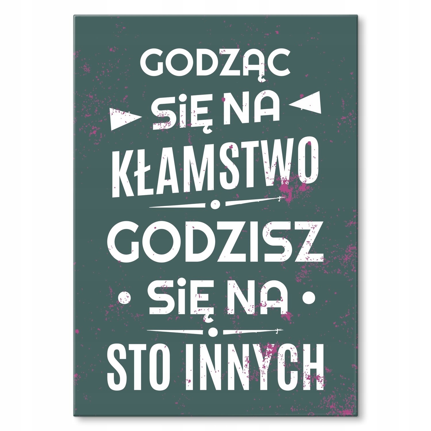 Kovový plakát souhlasí se lží Štítek Plech 22 x 31 cm Dárek