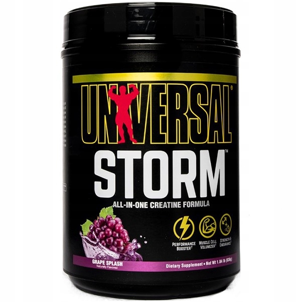 Universal Nutrition Storm 752g pokročilý kreatinový stak grape splash