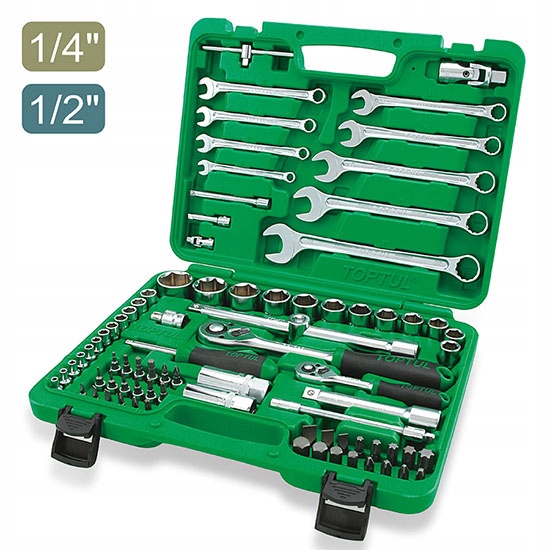Sada Nástrčných Kľúčov Toptul 1/4" 1/2" 82KS Toptul GCAI8201