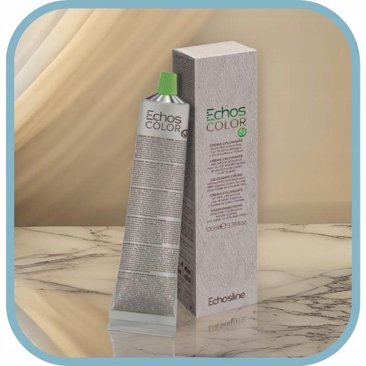 ECHOSLINE Farba do Włosów ECHOS COLOR 1.0 100% Pokrycia bez PPD 100ML Typ farby