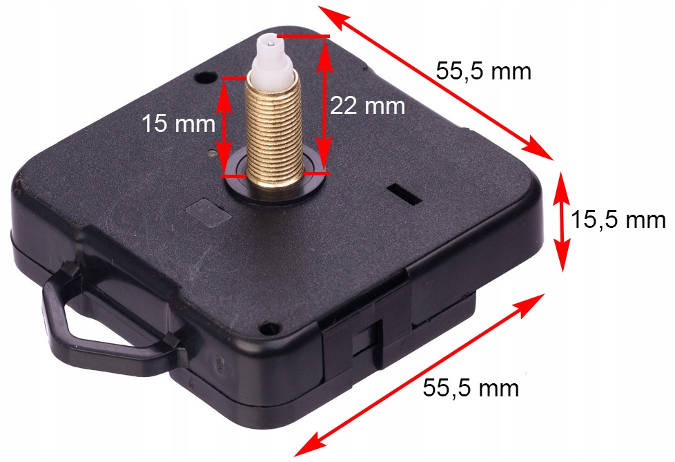 MECHANIZM KWARCOWY DO ZEGARA WIESZAK 15 mm M5168WS Kod producenta M5168WS