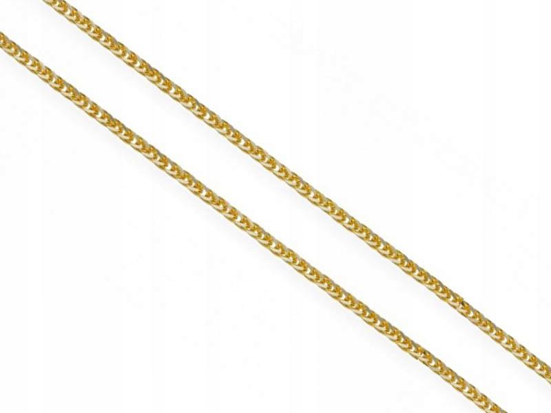 Zlatý řetízek 585, liščí ocas 45 cm, 1,60 g, klasické žluté zlato