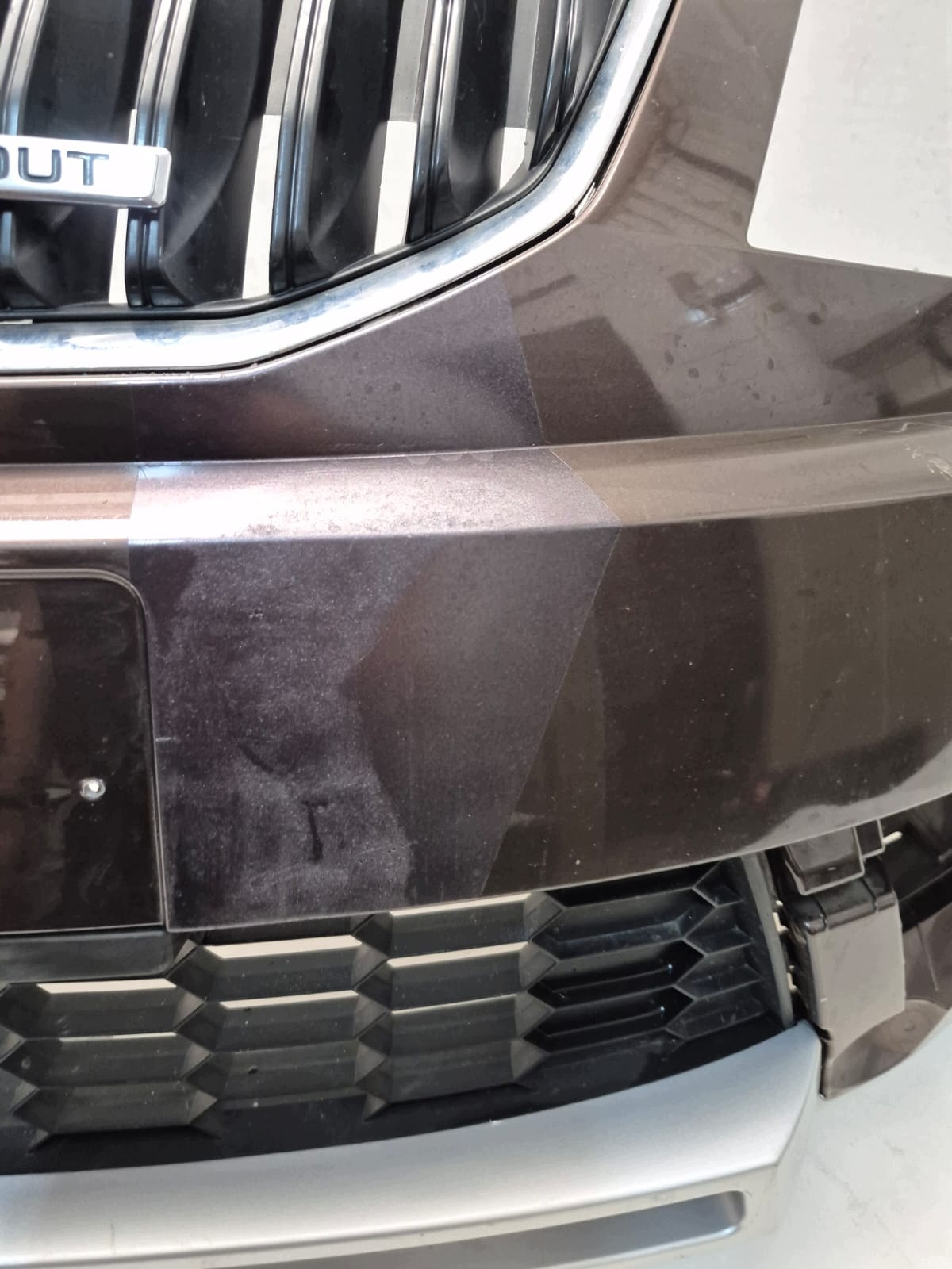 SKODA OCTAVIA III 3 12- SCOUT bumper front front SPR