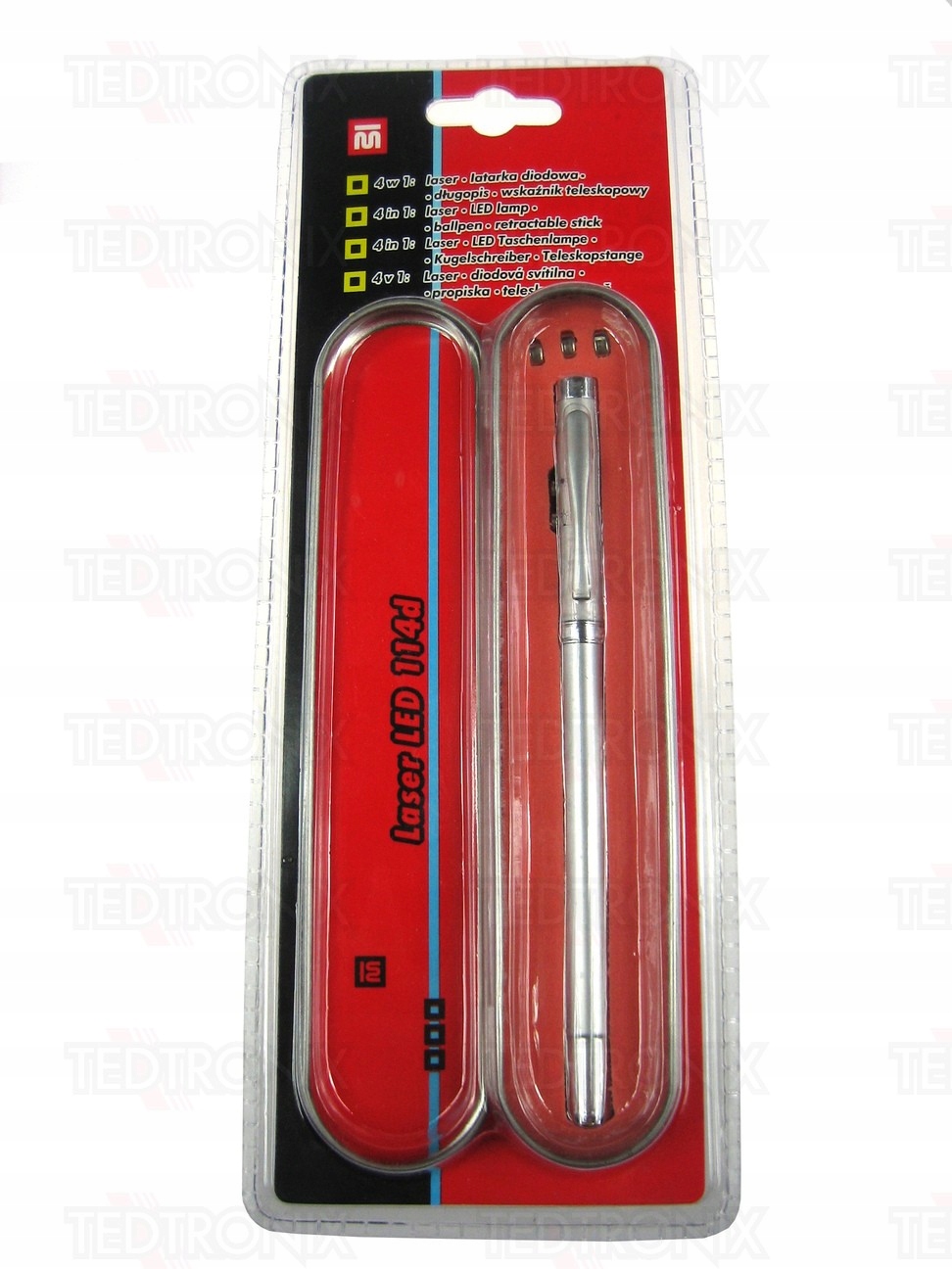 Wskaźnik LED latarka długopis 4w1