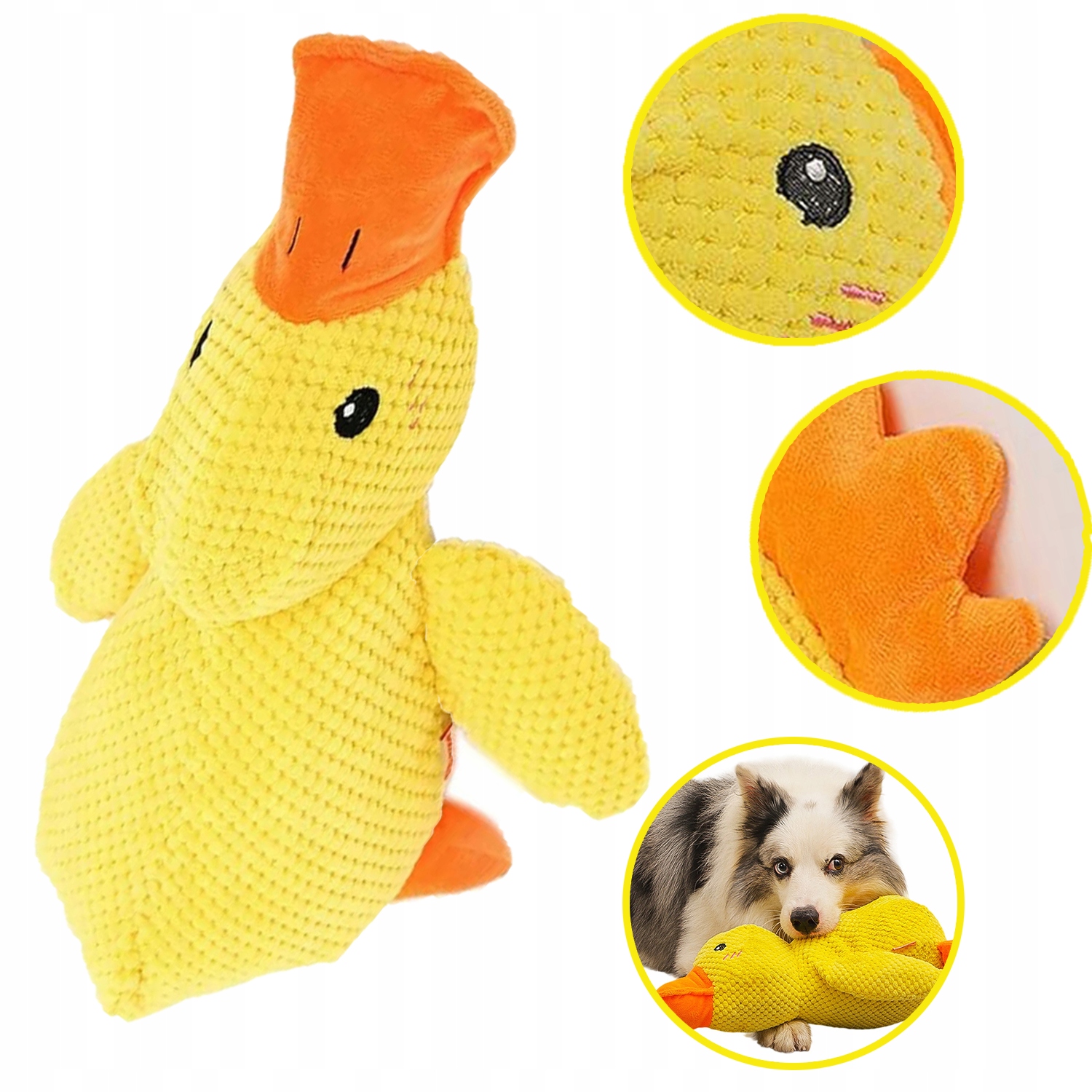 Levně Hračka pro psy 45x38x17 cm Interaktivní tahací a žvýkací hračka, plyšový polštář pro snížení stresu