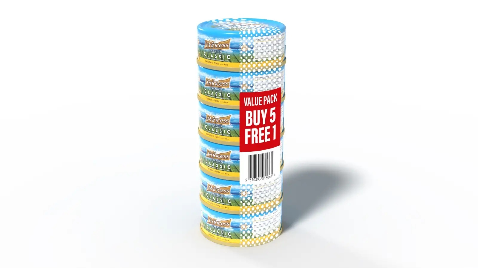 Levně 5+1 Akce Princess 170g Kuřecí & tuňák Pacifický