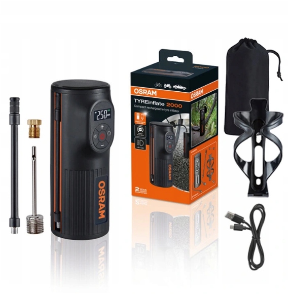 OSRAM АККУМУЛЯТОРНЫЙ АВТОМОБИЛЬНЫЙ КОМПРЕССОР OTIR2000