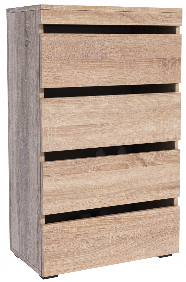 Skrinka na topánky Figaro sonoma 60 cm regál na topánky veľká predsieňová šatňa