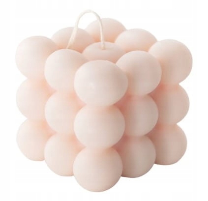 

Mohani Świeca Bubble wosk rzepakowy Różowa 150g