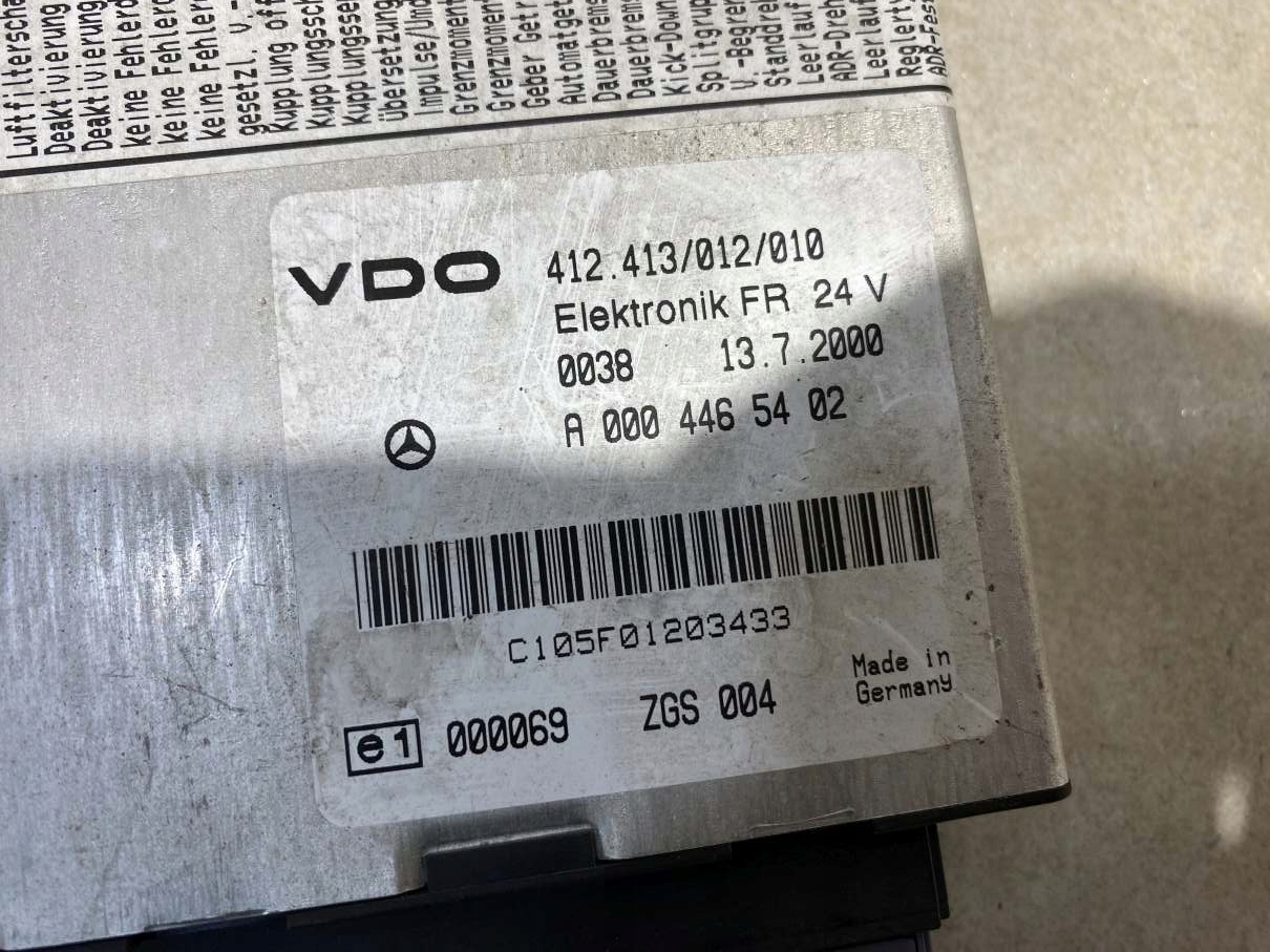 control unit FR VDO MERCEDES ATEGO 1017 A0004465402