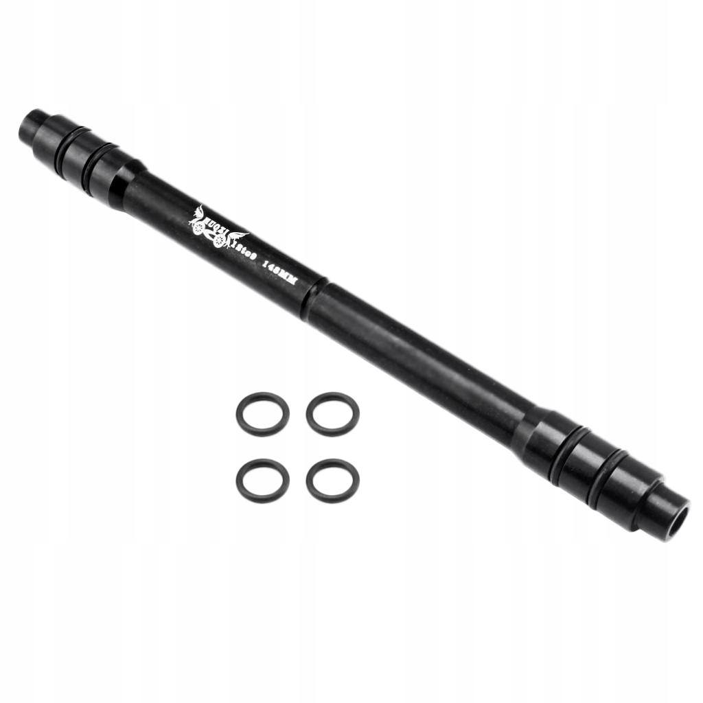 Rower 12 do 9mm Thru Axle Quick Release Hub Conversion Adapter szpikulca Czarny