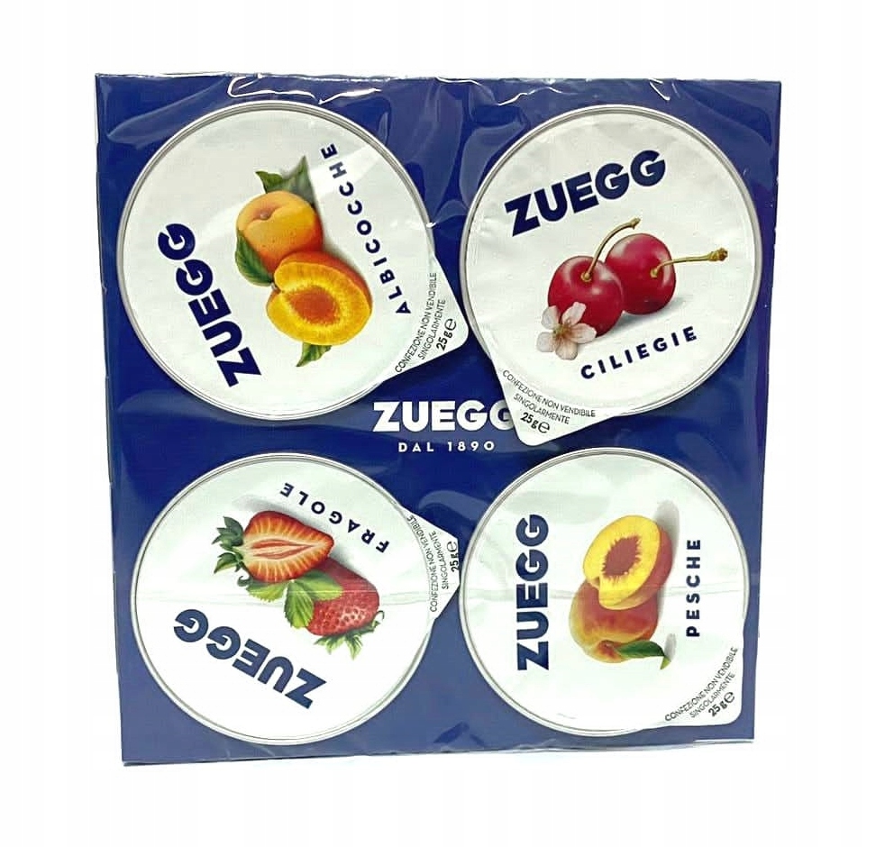 9x Mix džemů Poker Assortiti 4x 25 g Zuegg