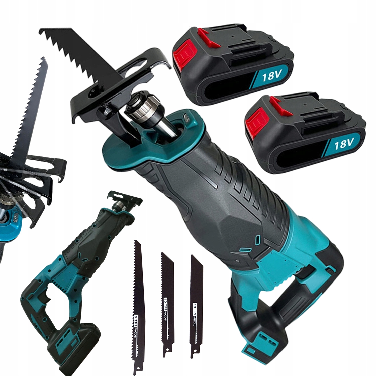 Pila Ocaska Akumulátorový 18V s kufrem a 4 pilovými kotouči pro trubky a větve 18V