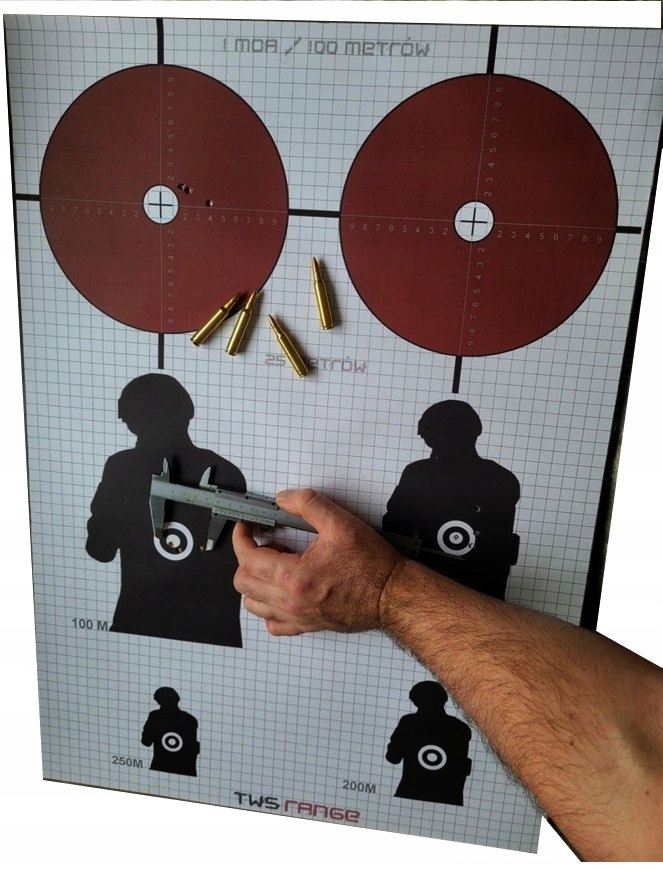 x100 Tarcze do przystrzeliwania broni ustawiania lunety AR-15 AK-47 NT23P
