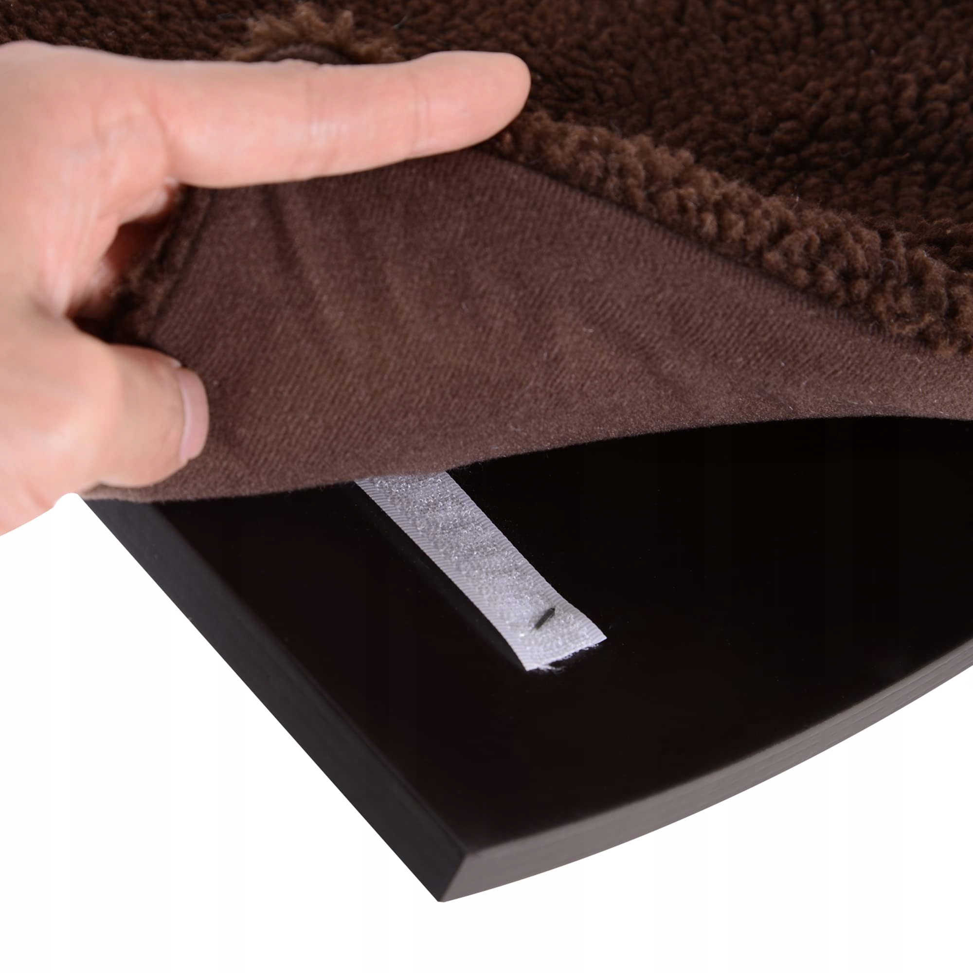 PWAHUT Kletterwand Dla Kota Z Plüschauflage Do 45 Kg Brązowa — miniatura 8