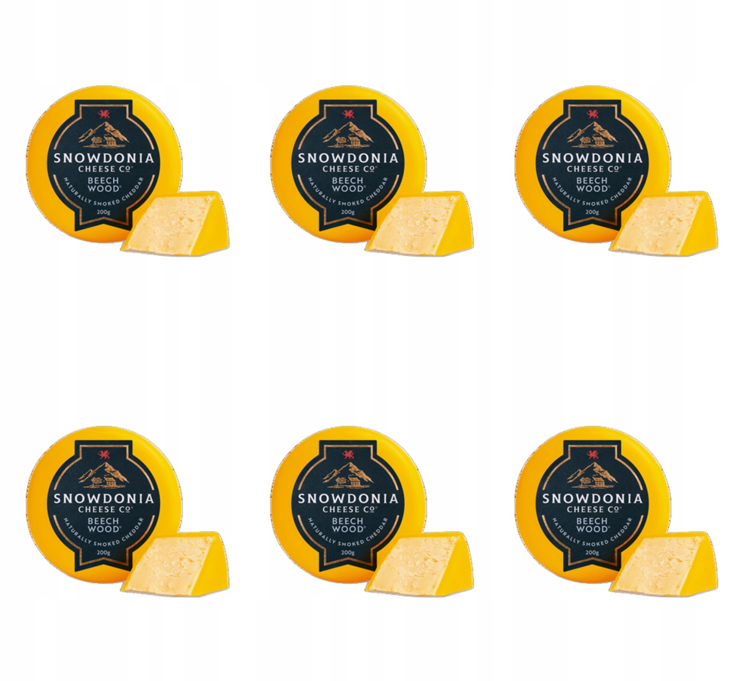 Sýr Cheddar Snowdonia Beechwood porcovaný 200 g X6