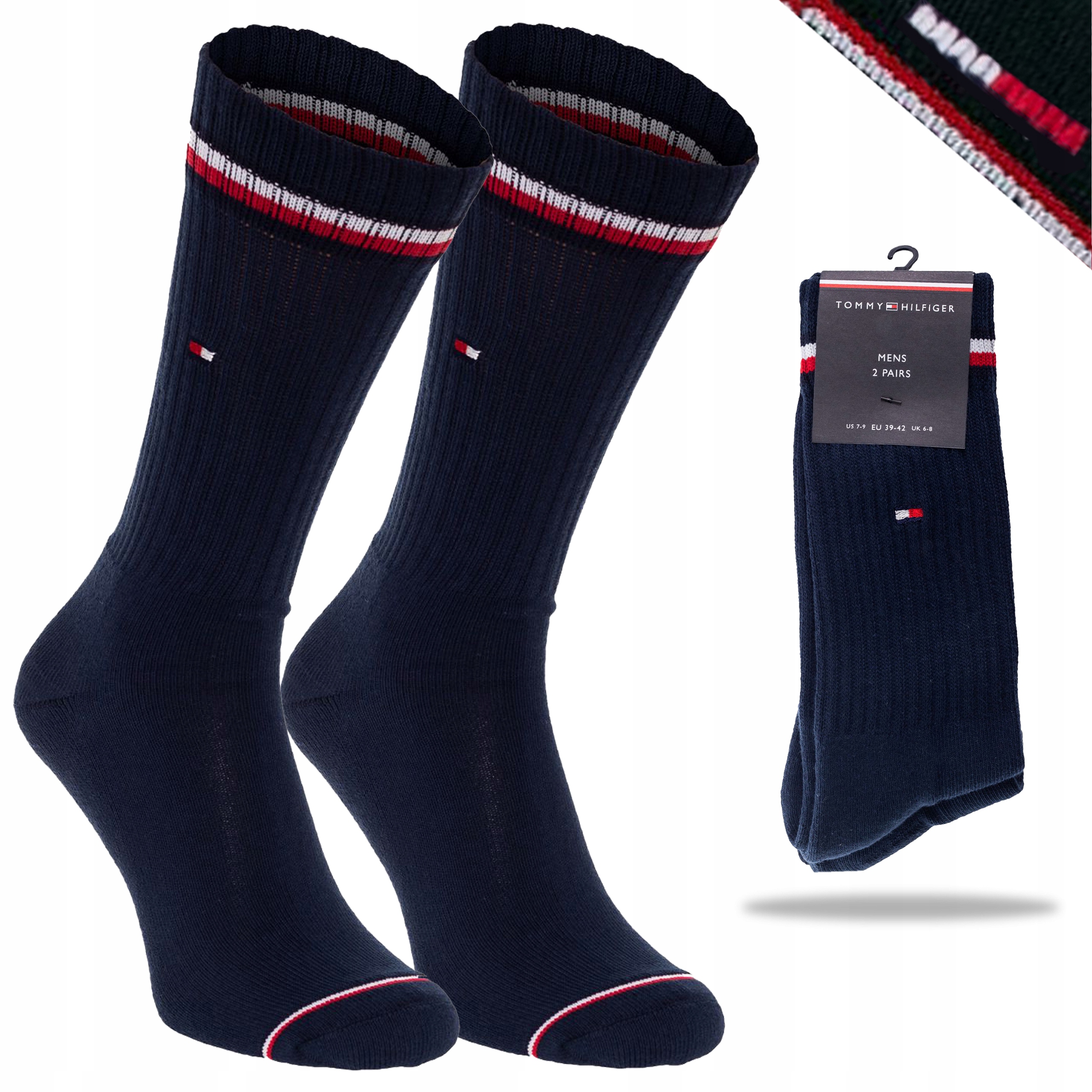 

Tommy Hilfiger Skarpety 2 Pak 1096 Granat 43-46