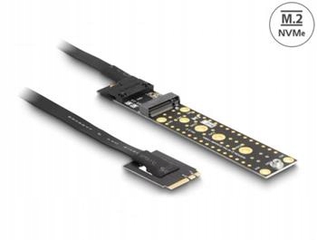 Delock Karta Riser NVMe M.2 Key A+e zástrčková na Key M Slot, s kabelem dél