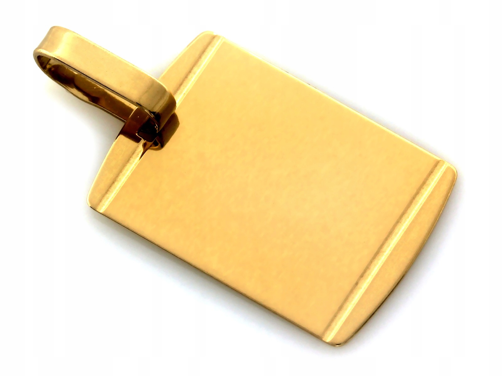 Zlatý přívěsek 585 obdélníkový na gravírování 0.83g 14k zlato jako dárek