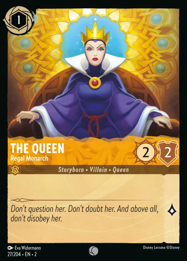 Disney Lorcana The Queen, Regal Monarch 2ROF #27