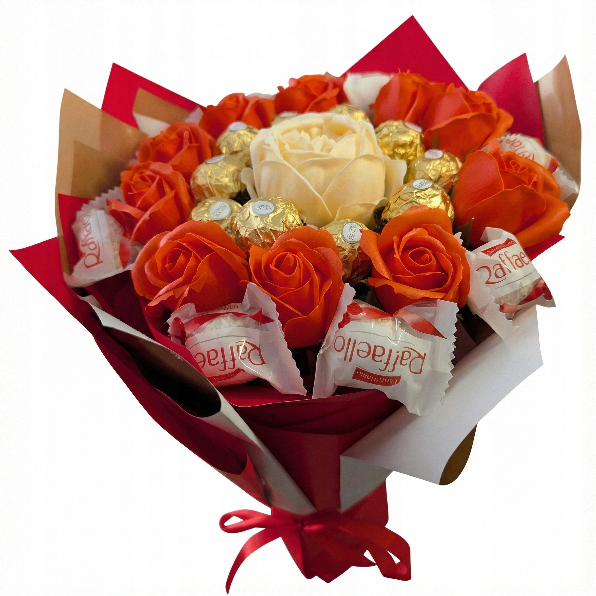 Słodki Bukiet Box Prezentowy na Urodziny Imieniny Ślub Walentynki