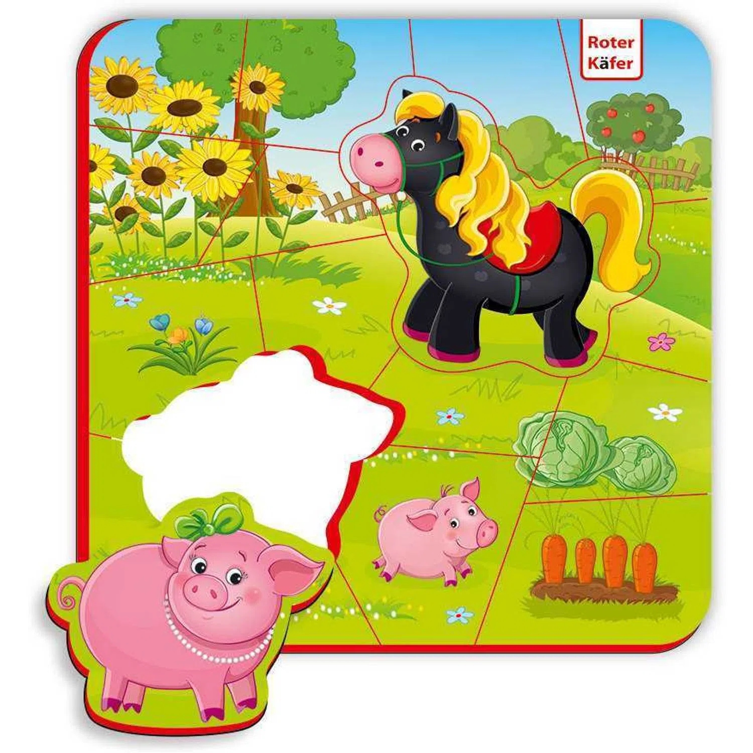 

Piankowe puzzle magnetyczne 2 Zwierzęta na farmie