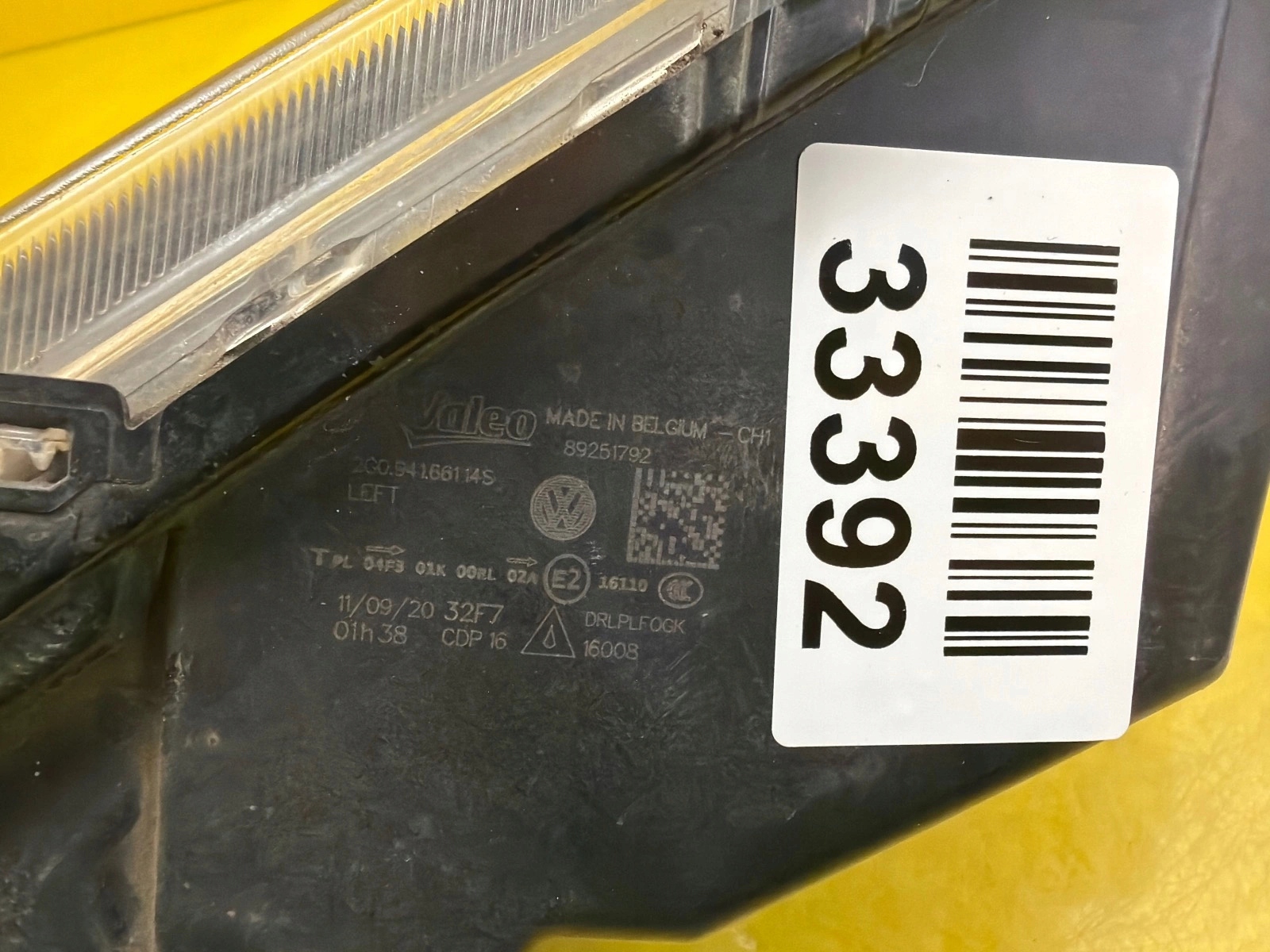 light left front fog light VW Polo VI 6 2G0941661