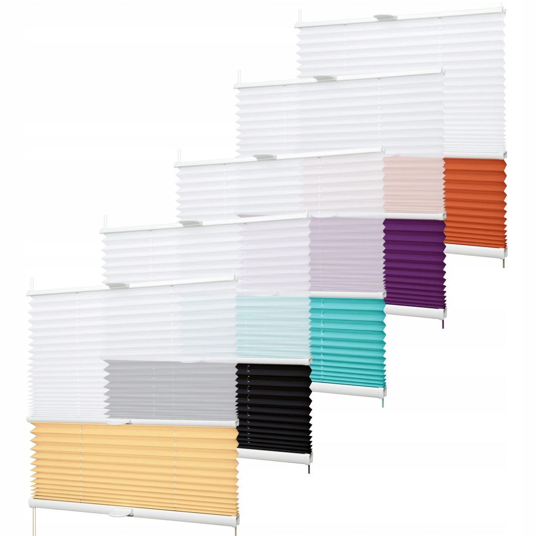 ROLETY DZIEŃ NOC ROLETA PLISOWANA PLISA NA OKNO DUO 18 Kolorów DEKRO