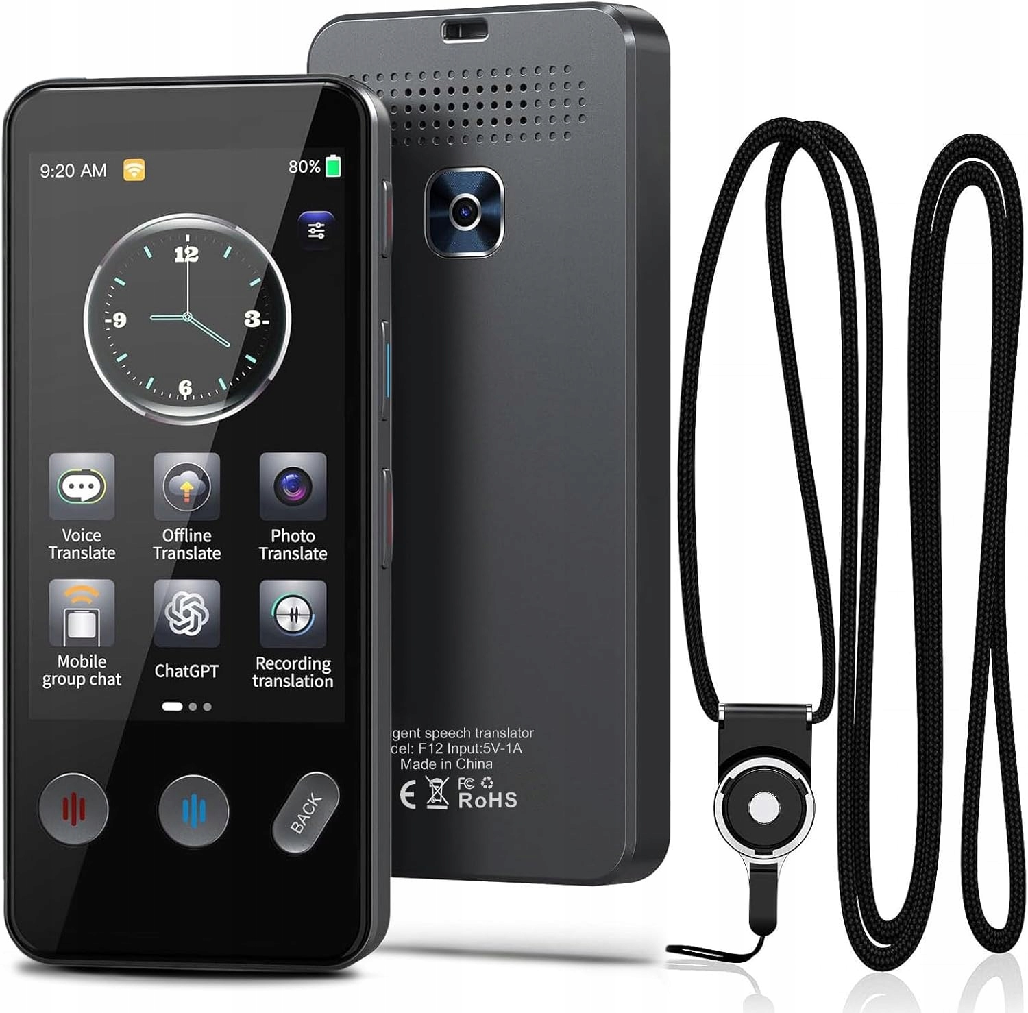 Hlasový Překladač Ai Dotykový Led Displej Smart Efotiml F13 Offline