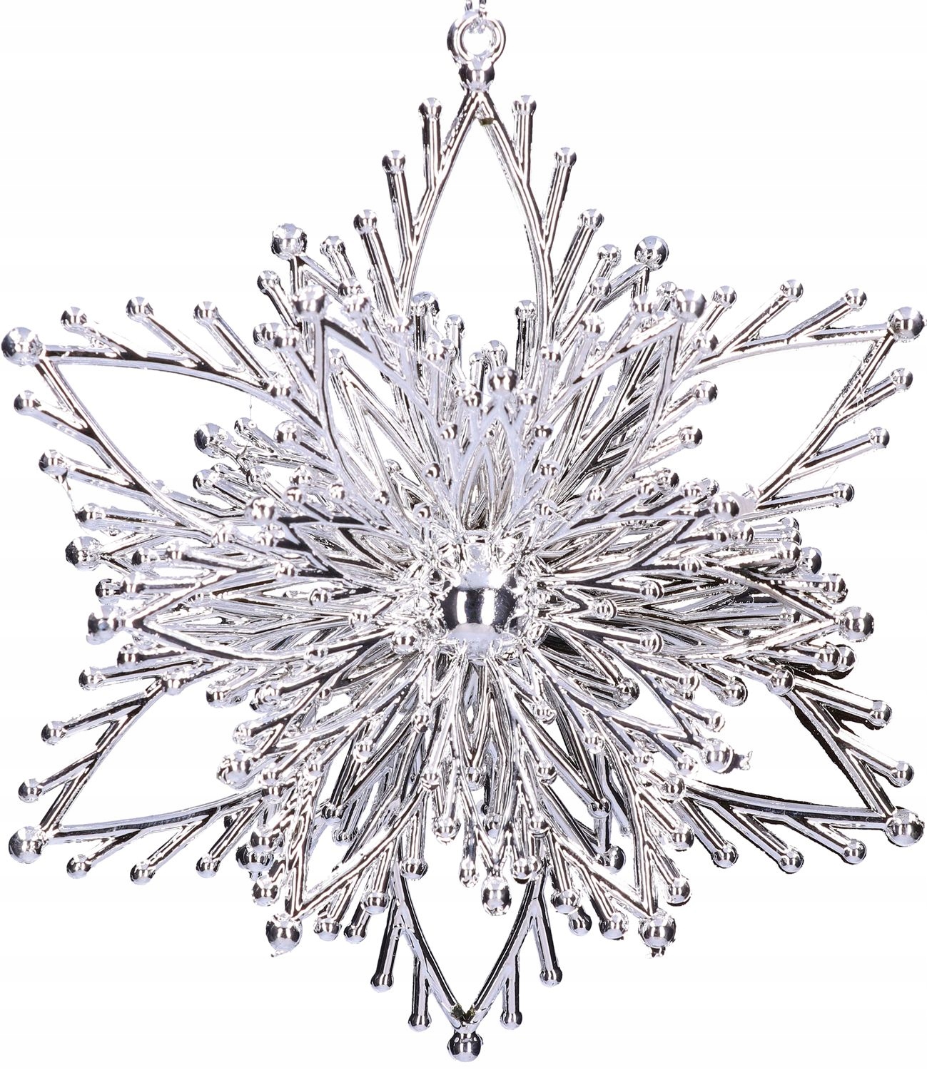 SREBRNA ZAWIESZKA BOMBKA NA CHOINKĘ STROIK PREZENT