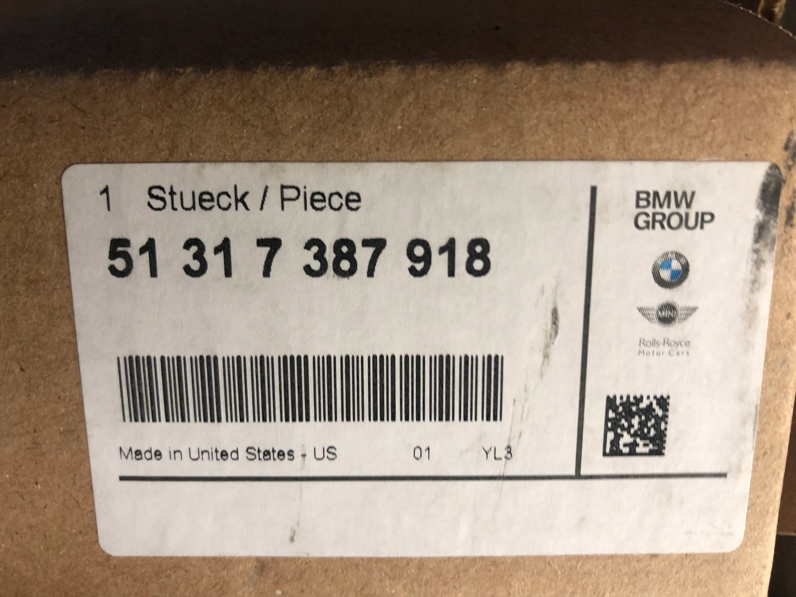 BMW X5 F15 right moulding 7387918